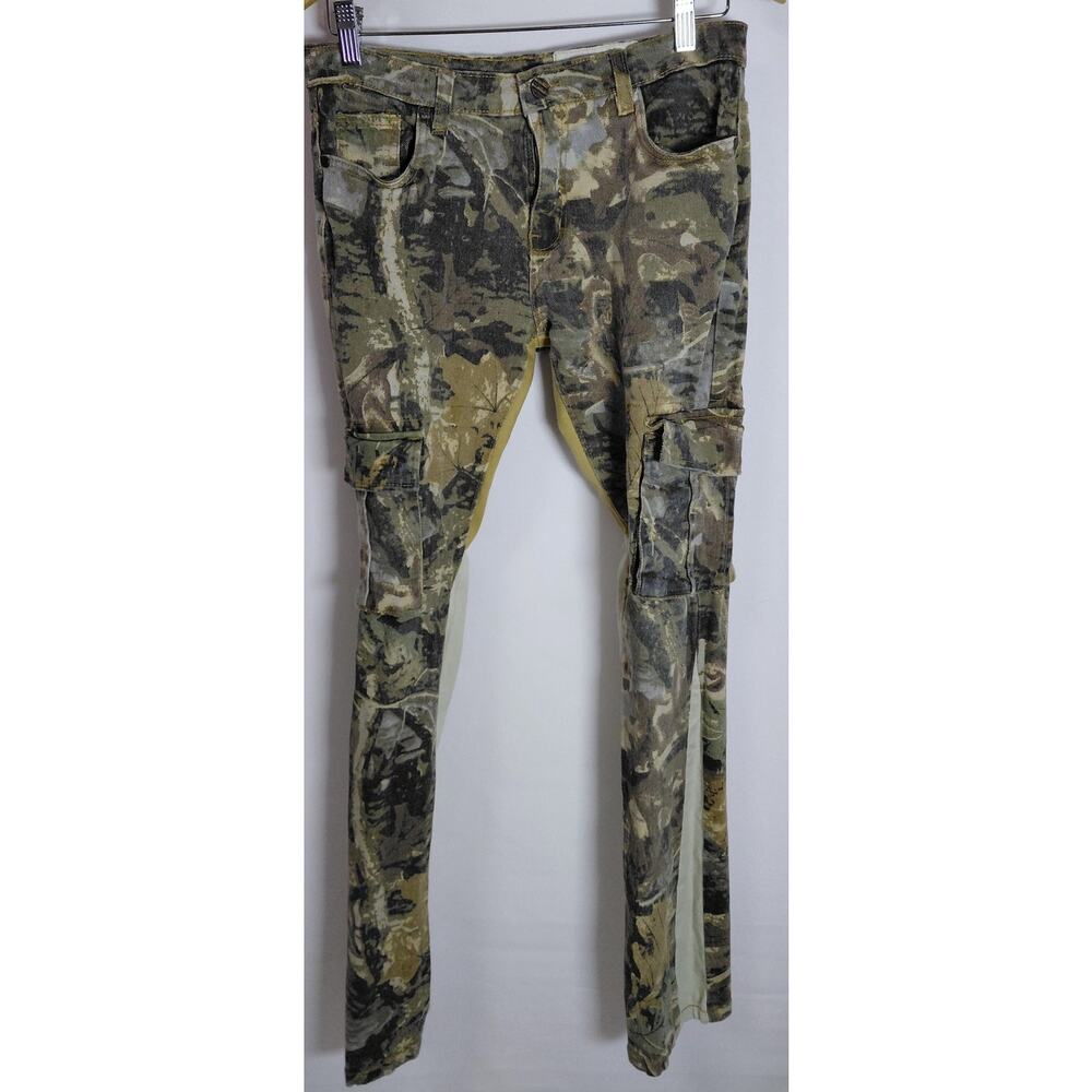 FWRD Denim Camouflage Pants Regular Skinny Size 20